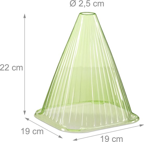 Chapeau pour plantes Relaxdays - lot de 80 - cloche pour plantes - protection des plantes contre le gel - plastique