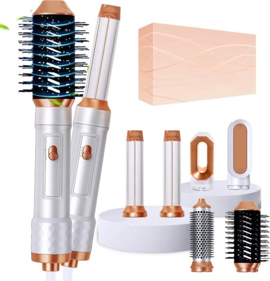 Dryze Airstyler 5-in-1, krultang, haardroger, warmluchtborstel, föhnborstel, föhn... (inclusief lederen doos