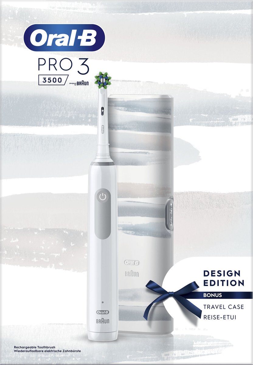 Afbeelding 3 van Oral-B Pro 3 3500 - Elektrische Tandenborstel - Wit