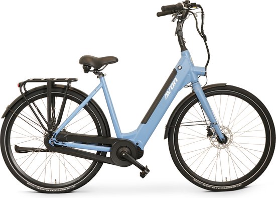 Avon N7 Elektrische Damesfiets 28 Inch Middenmotor Bafang M300 Mat Blauw Gratis Rijklaar Bezorgd