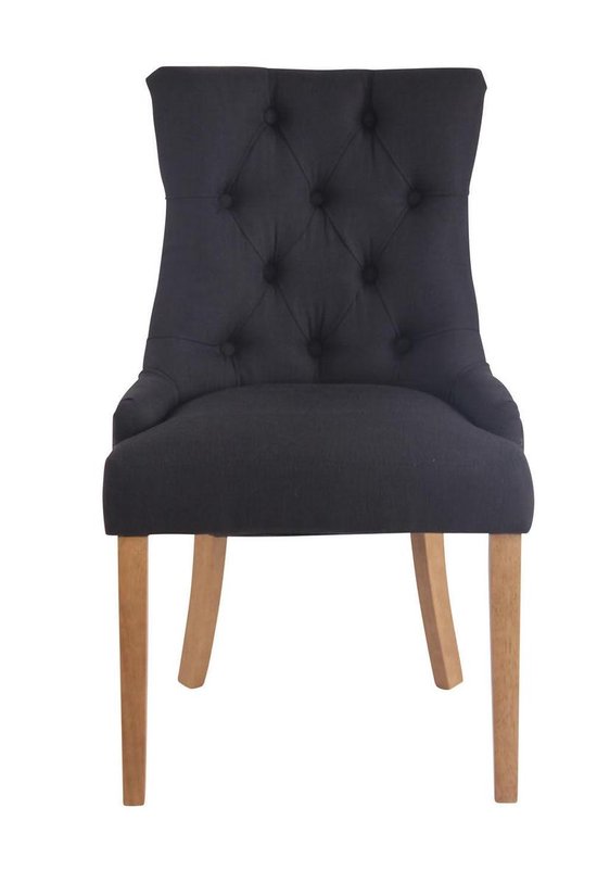 Clp Aberdeen - Chaise de salle à manger - Tissu - Noir antique light