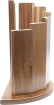 Shinrai Japan Knife Block Magnetic Scalae - Sans Couteaux - Porte-couteau en bois d'acacia