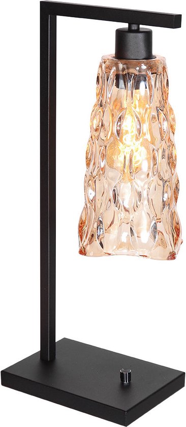 Steinhauer tafellamp Vidrio - amberkleurig - - 3837ZW