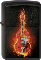 Aansteker Zippo Guitar in Flames