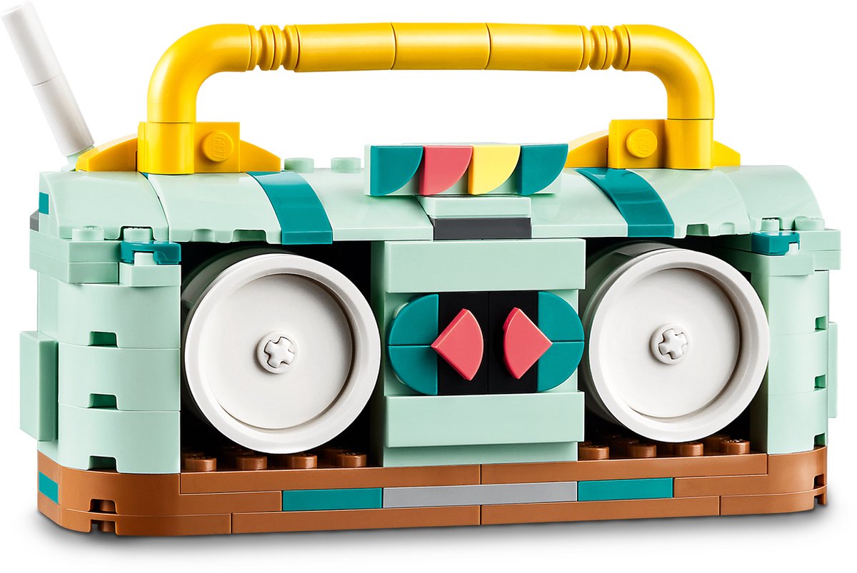 LEGO 31148 Creator 3in1 Retro rolschaats met Mini Skateboard en Gettoblaster Radio Speelgoed — afbeelding 3
