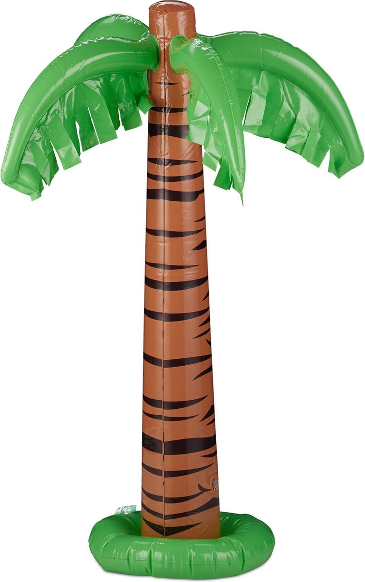 Relaxdays Opblaasbare palmboom - opblaas palmboom - decoratie - party - zwembad speelgoed - Relaxdays