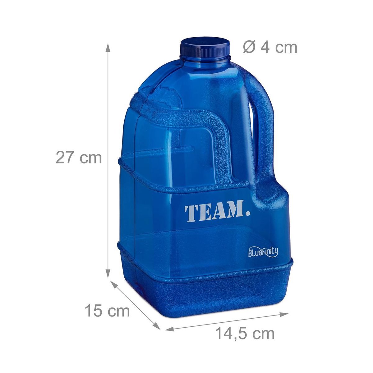 20 L - Bidon - Bouteille d' eau Blauw - Water - Fût à couvercle à vis -  marque de