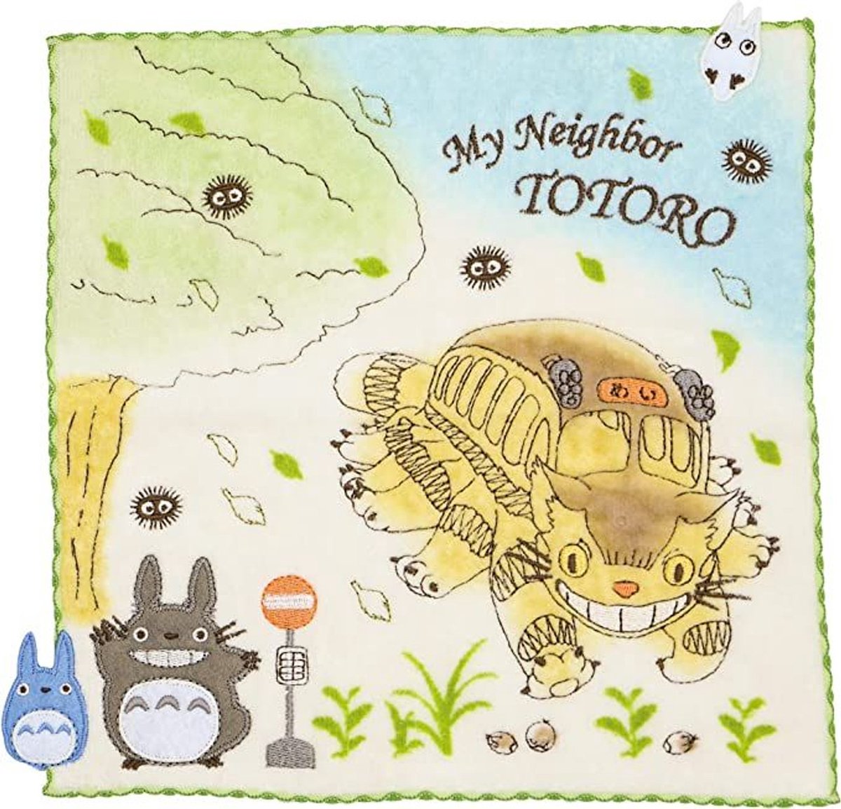 Ghibli - My Neighbor Totoro - Running Catbus Mini Badhanddoek 25x25cm