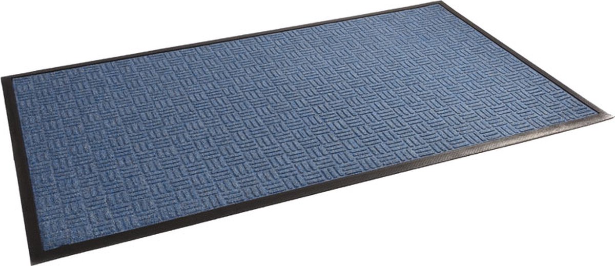 Rubbermagazijn Deurmat voor binnen 150 x 90 cm - Blauw