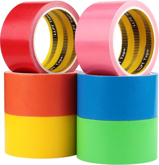 Ruban Gaff Tape 25MM * 30.2M, Tape Tape en tissu mat, rouge