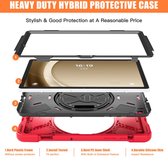 Heavy Duty Case - Geschikt voor Samsung Galaxy Tab A9 Plus Hoesje - Rood