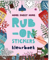 Rub-on stickers kleurboek - Home sweet home
