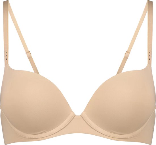 Pleasure State My Fit Smooth 200% Boost Plunge Push-up BH Beige 75 A