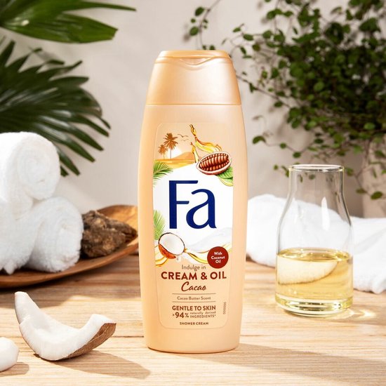Fa - Douchegel - Cream & Oil - With Coco Oil & Cacao Butter Scent - 250ml van Fa — afbeelding 4