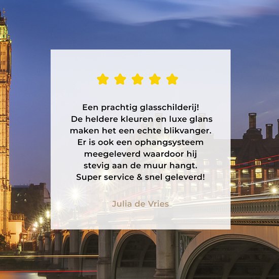 Formation de nuages colorés sur Big Ben à Londres Plexiglas 30x20 cm - petit - Tirage photo sur Glas (décoration murale en plexiglas)