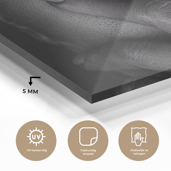 MuchoWow® Peinture sur Verre - Femme - Or - Zwart - Maquillage - Luxe - Maquillage cm - Peintures sur Verre Peintures - Photo sur Glas