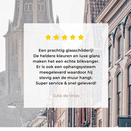 MuchoWow® Peinture sur verre - Groningue - Nederland - Tour - 90x60 cm - Peintures sur verre acrylique - Photo sur Glas