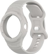 Siliconen bandje met case - geschikt voor Google Pixel Watch 2 - grijs