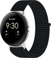 Nylon bandje - geschikt voor Google Pixel Watch 2 - zwart