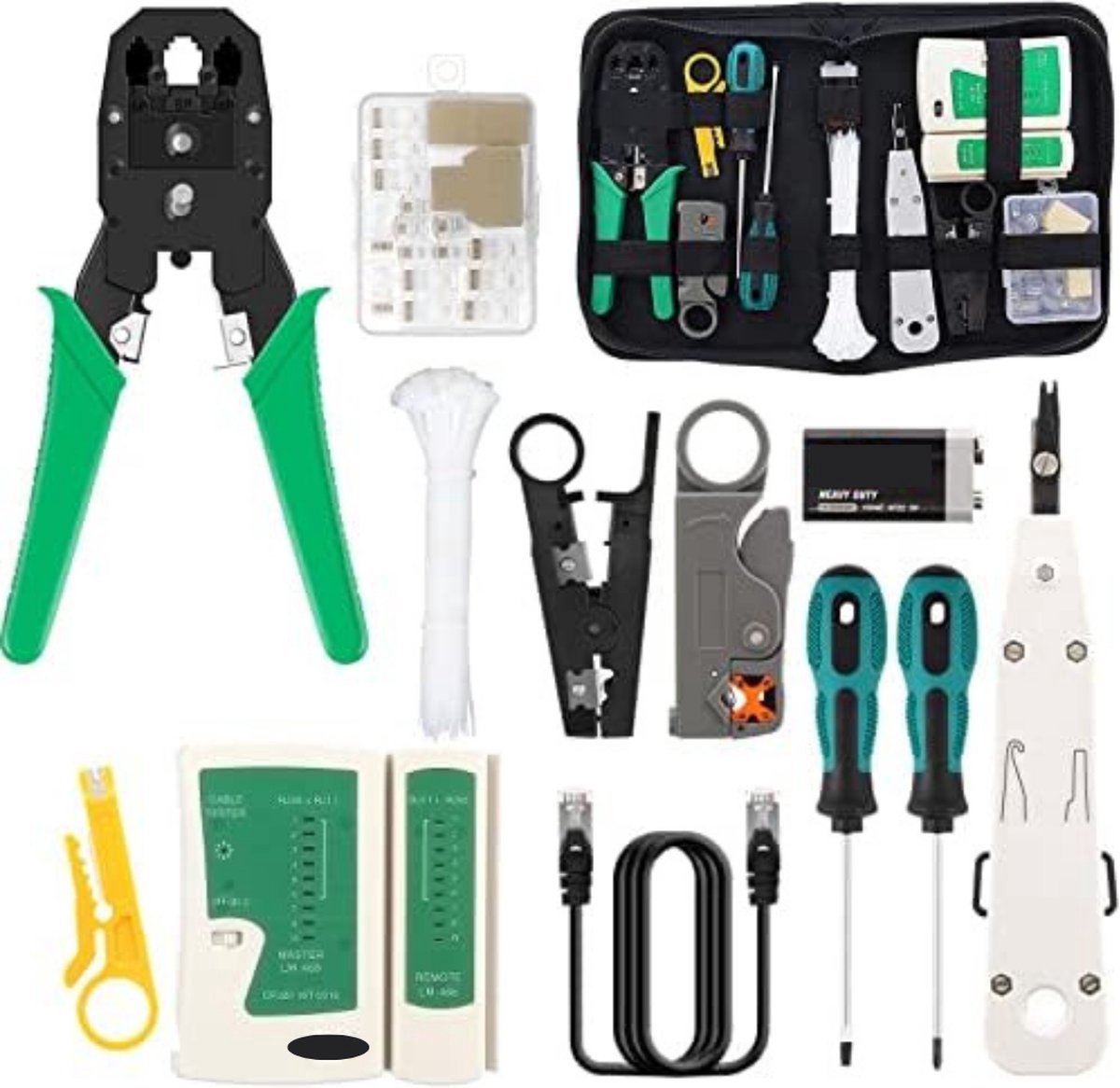 Netwerk tester - UTP tester - Lan tester - 18 in 1