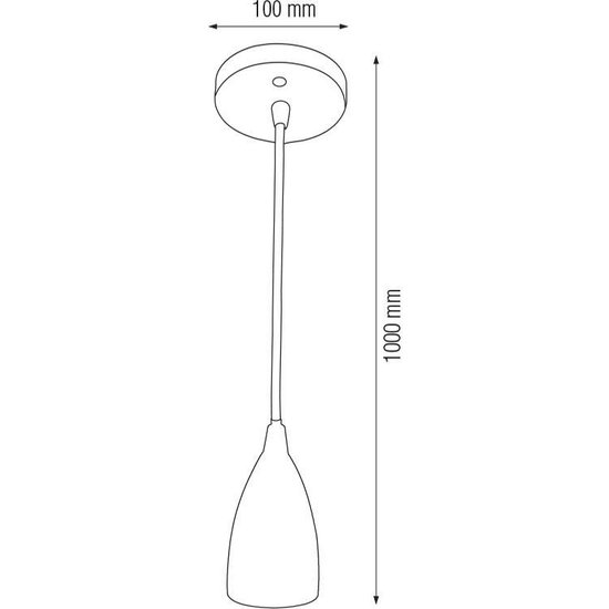 LED Hanglamp - Edysa - Industrieel - Rond - Mat Brons Aluminium - E27