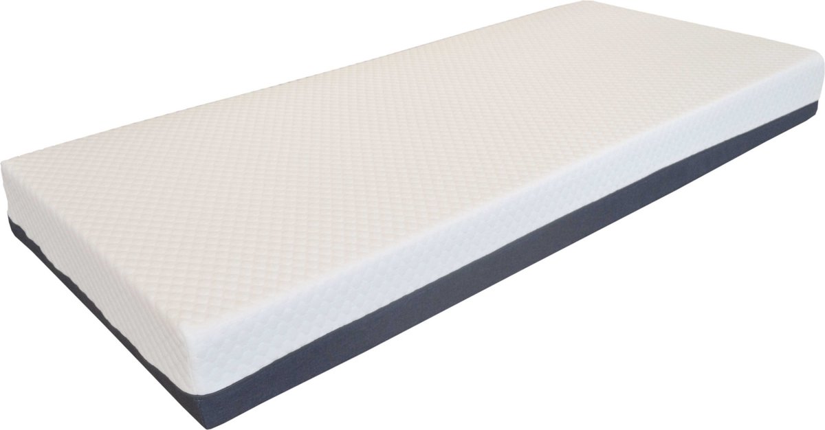 Eenpersoonsmatras Premium Plus 90x200x19cm - Pocketveren - Emob - Matrassen - Wit - Polyester; Koudschuim