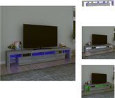 vidaXL TV-meubel Sonoma Eiken - 230x36.5x40 cm - Met RGB LED - Kast