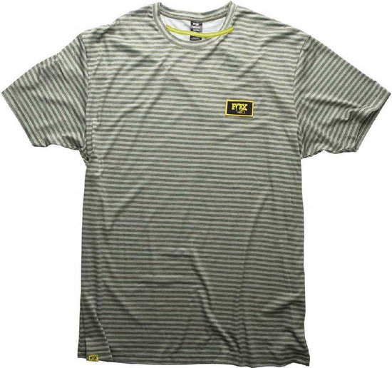 Fox Striped T-shirt Met Korte Mouwen Groen XL Man