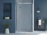 Shower & Design Douchedeur in industriële stijl - Chroom - 120 x 195 cm - TORONI L 120 cm x H 195 cm x D 0.6 cm