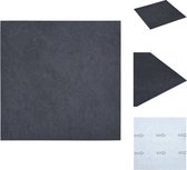 vidaXL PVC vloerplankenset - Zwart marmerpatroon - 30.5 x 30.5 cm - Brandwerend - Vloer