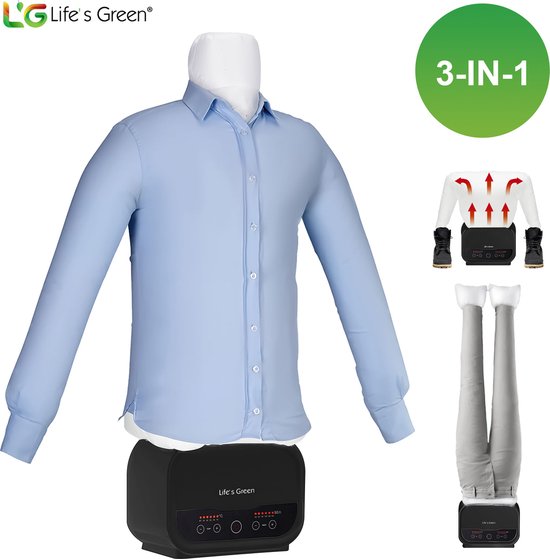 Life's Green® Strijkpop - Strijkmachine - Strijkdroger - Strijkpop Voor Hemden - zwart
