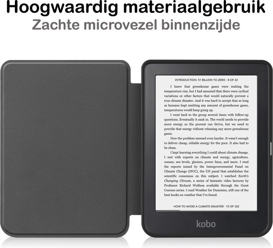 Hoesje Geschikt voor Kobo Clara 2E Hoesje Luxe Bescherm Case Met Screenprotector - Hoes Geschikt voor Kobo Clara 2E Hoes Book Cover - Don't Touch Me van Hoesje  — afbeelding 5
