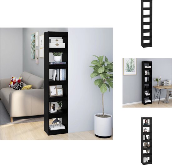 vidaXL Boekenkast/kamerscherm 40x30x198 cm wit, opbergkast