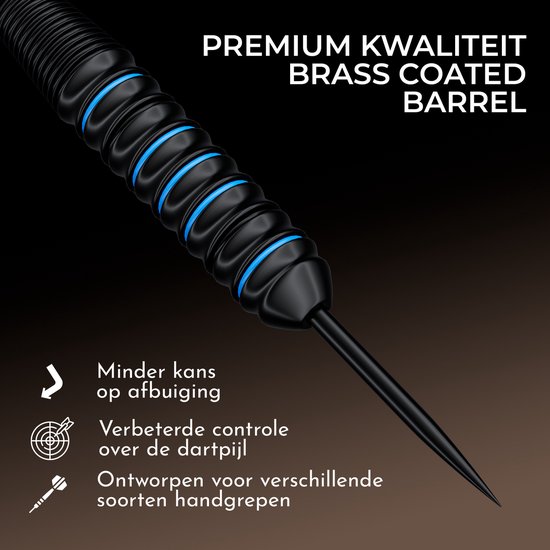 Navy Strikes Dartpijlen Set 22 24 Gram - 61 Delige Set - 6 Dartspijlen - Flights Darts en Dart Shafts - Darten - Incl Add-a-Gram 23 25 Gram van Homeij — afbeelding 2