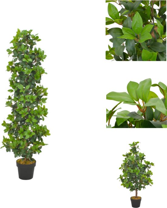 vidaXL Laurierboom - Kunstplant - 150 cm - Gedraaide stam - Realistische uitstraling - Kunstplant