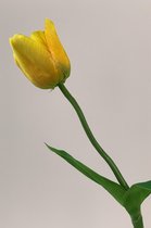 Fleur artificielle en soie Tulipe | Jaune | Longueur 40 centimètres