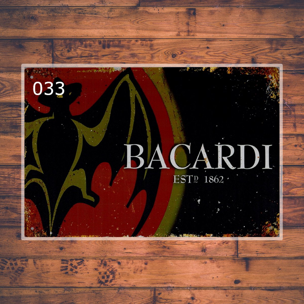 Wandbordje Bacardi Logo