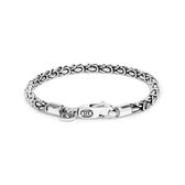SILK Jewellery - Zilveren Armband - Connect - 655.21 - Maat 21,0