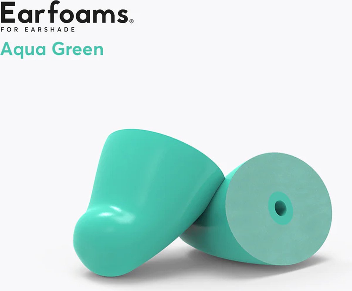 Goedkoopste Flare Audio Earshade memory foam tips Aqua Green