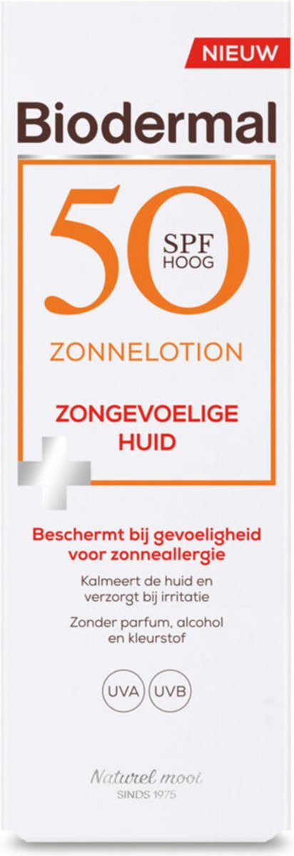 Goedkoopste 2x Biodermal SPF 50 Zonnelotion Gevoelige Huid 100 ml