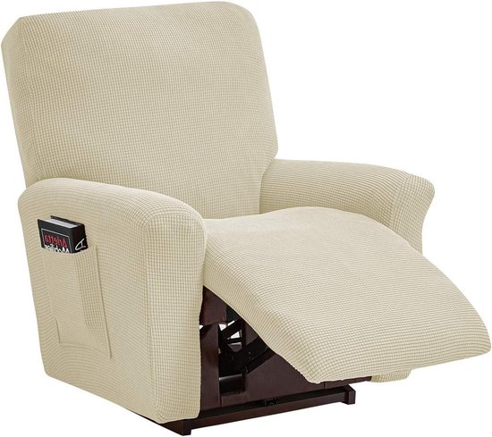 CYCMACO Waterdichte Hoes Voor Fauteuil 1 Plaats, Universeel, Antislip Stoelbekleding, Hoes Voor Relaxstoel, Stoelbeschermer Voor Televisiestoel, Vuilafstotend, Krasbestendig, Donkergrijs