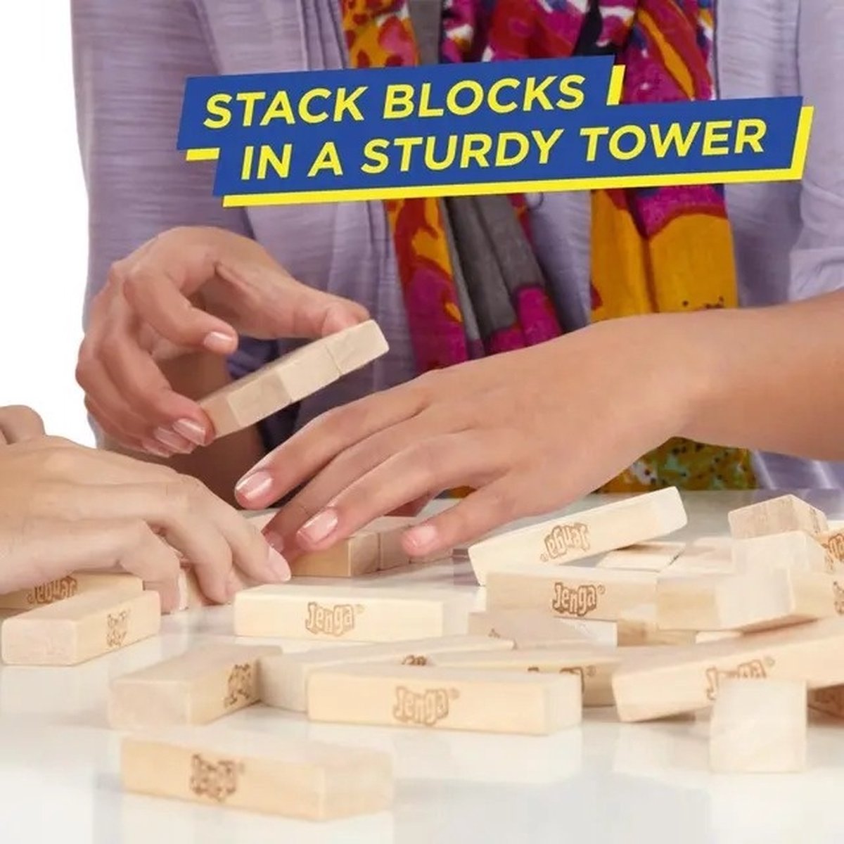 Boîte de blocs Jenga jouets de construction jouets de haute - Temu Belgium