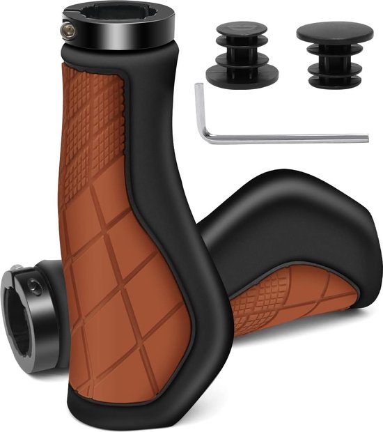 2 Pièces De Poignée De Guidons Pour Vélo VTT Double Verrouillage Poignée Caou