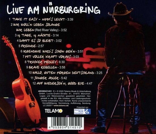 Tom Astor - Live Am Nürburgring (CD) - Tom Astor
