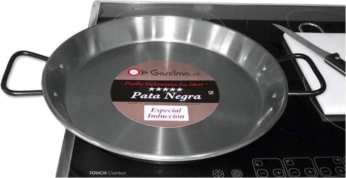 Garcima Paella Pan Inductie 38 cm Staal 2 personen bol