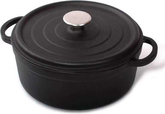 Gietijzeren braadpan mat zwart, 24cm - Sürel | bol.com