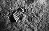 Apollo 11 lunar footprint (maanlanding) - Foto op Forex - 150 x 100 cm