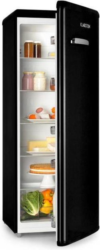 Irene XL koelkast 242l retro-design 4 etages A+ zwart | bol.com