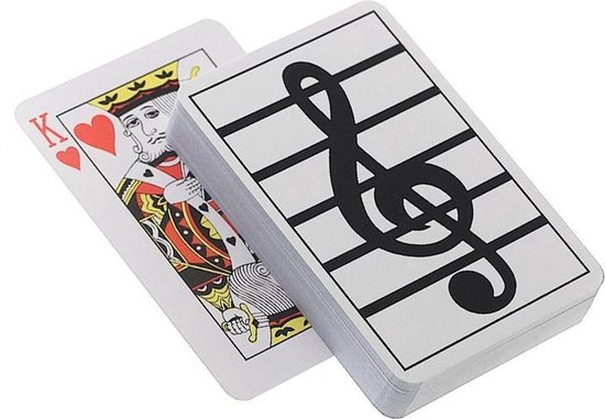 Afbeelding van het spel Speelkaarten met vioolsleutel