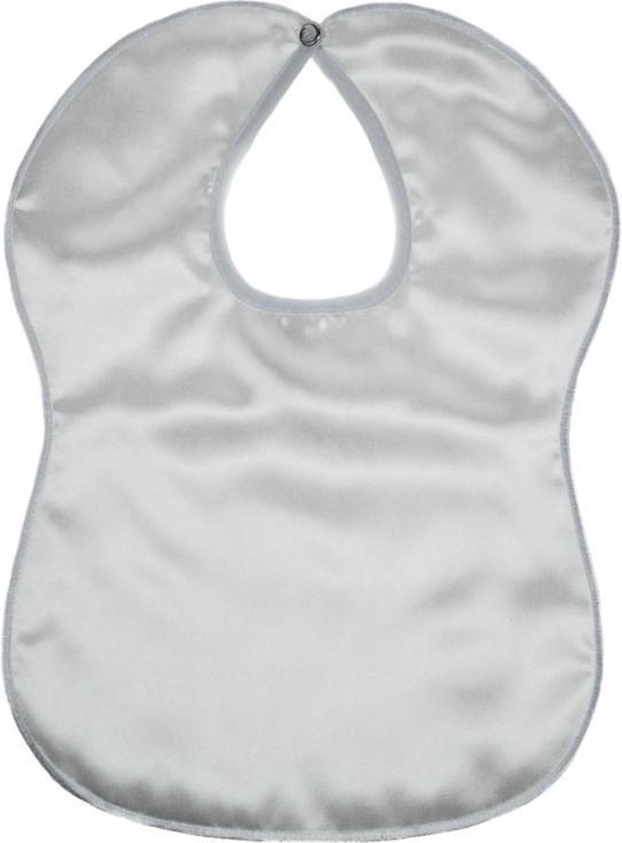 Goedkoopste Soft Touch Slabbetje Plain Junior 25 X 33 Cm Satijn Wit